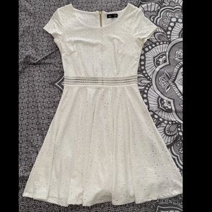 White eyelet dress